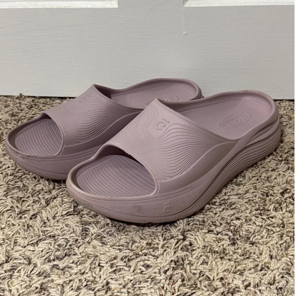 Clove Super Cush Recovery Slides Mauve Purple Women 11 Men 10 Comfort Sandals